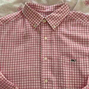 Vineyard Vines Whale Shirt Linen and Cotton Button Down